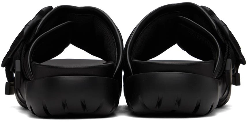 Bottega Veneta Black Snap Slide Sandals 2