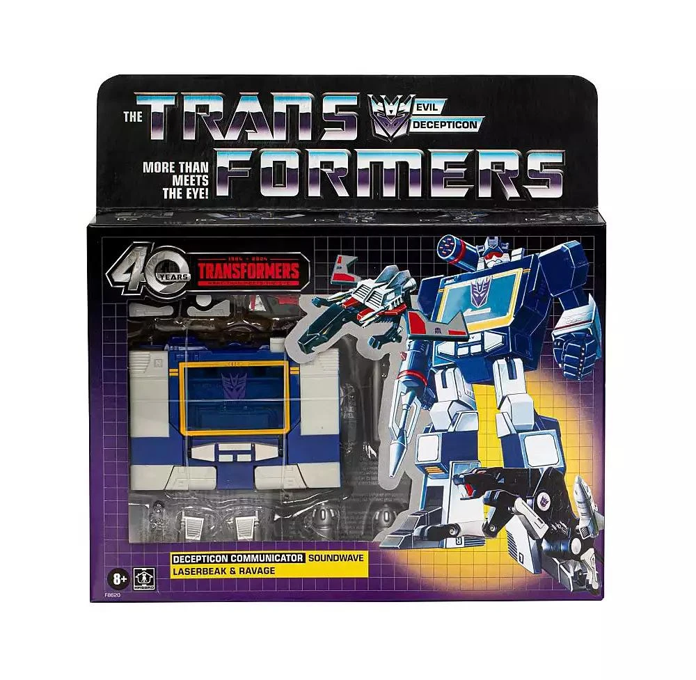 Transformers G1 Soundwave, Laserbeak, and Ravage | Transformers Vintage G1 Reissues 40th Anniversary 2