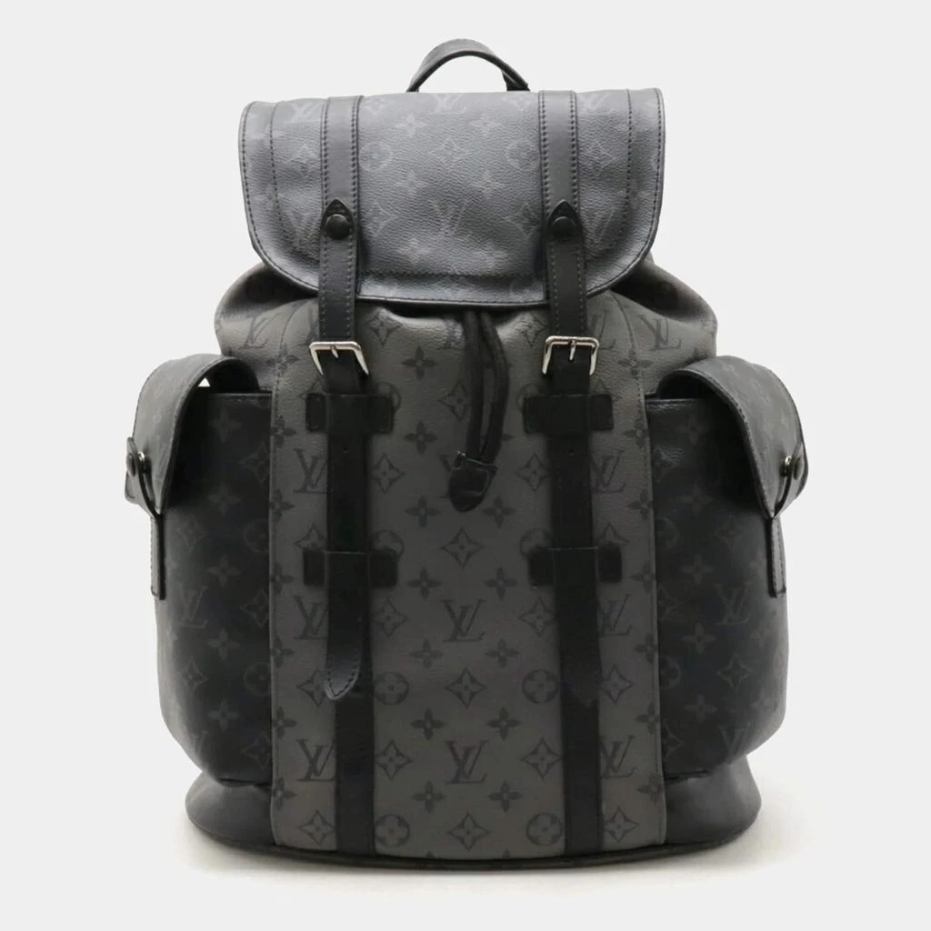 Louis Vuitton Louis Vuitton Grey Monogram Eclipse Christopher MM Backpack  1