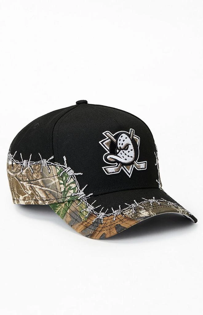 New Era Anaheim Ducks Camo Barbwire 9FORTY Snapback Hat 1