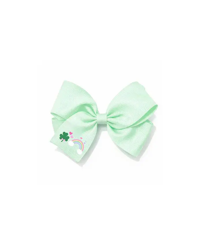 Bits & Bows Girls' Shamrock Hair Bow