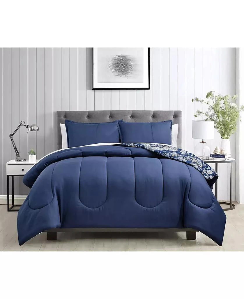 Sunham Classic Damask 3-Pc. Comforter Set, Exclusively at Macy’s 3