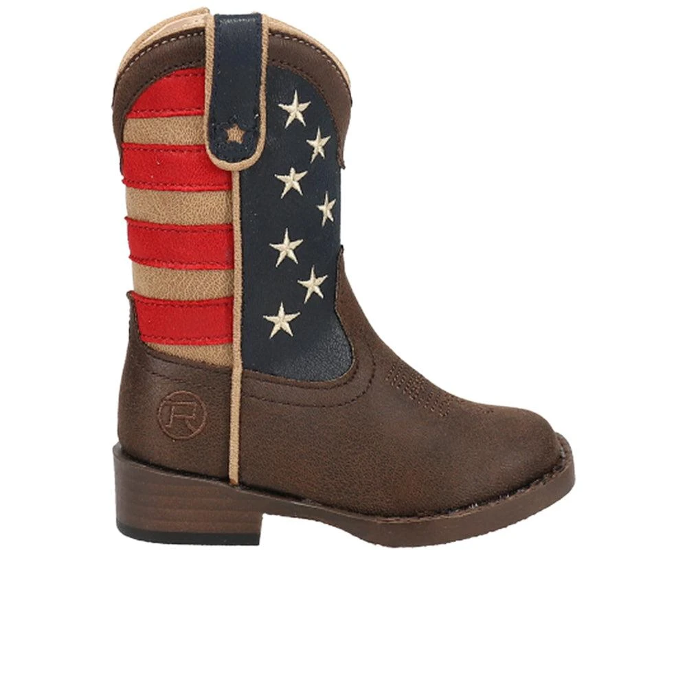Roper American Patriot Square Toe Cowboy Boots (Toddler)