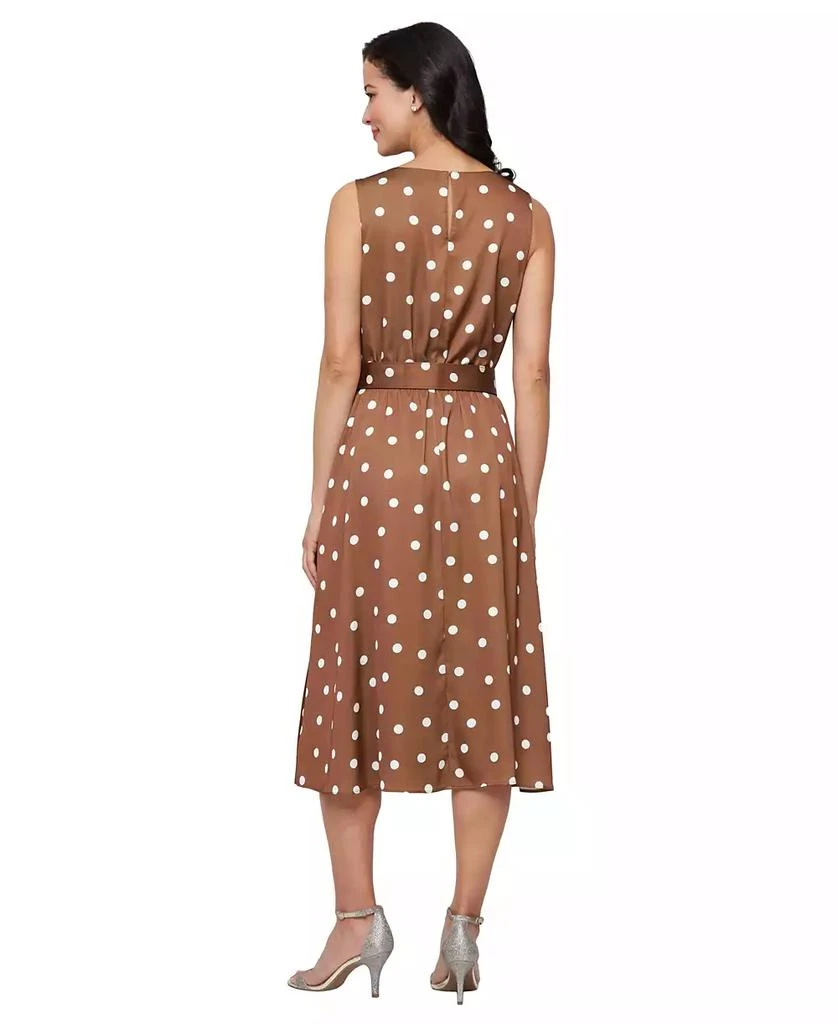 SL Fashions Women's Printed Boat-Neck Sleeveless Dress 3