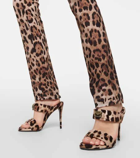 Dolce 
Gabbana x Kim printed terry mules 4