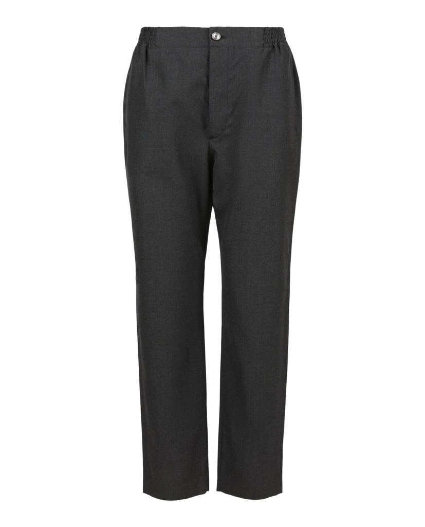 Gucci Label Cotton Poplin Trousers 1