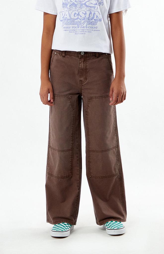 PacSun Kids Brown Baggy Carpenter Jeans