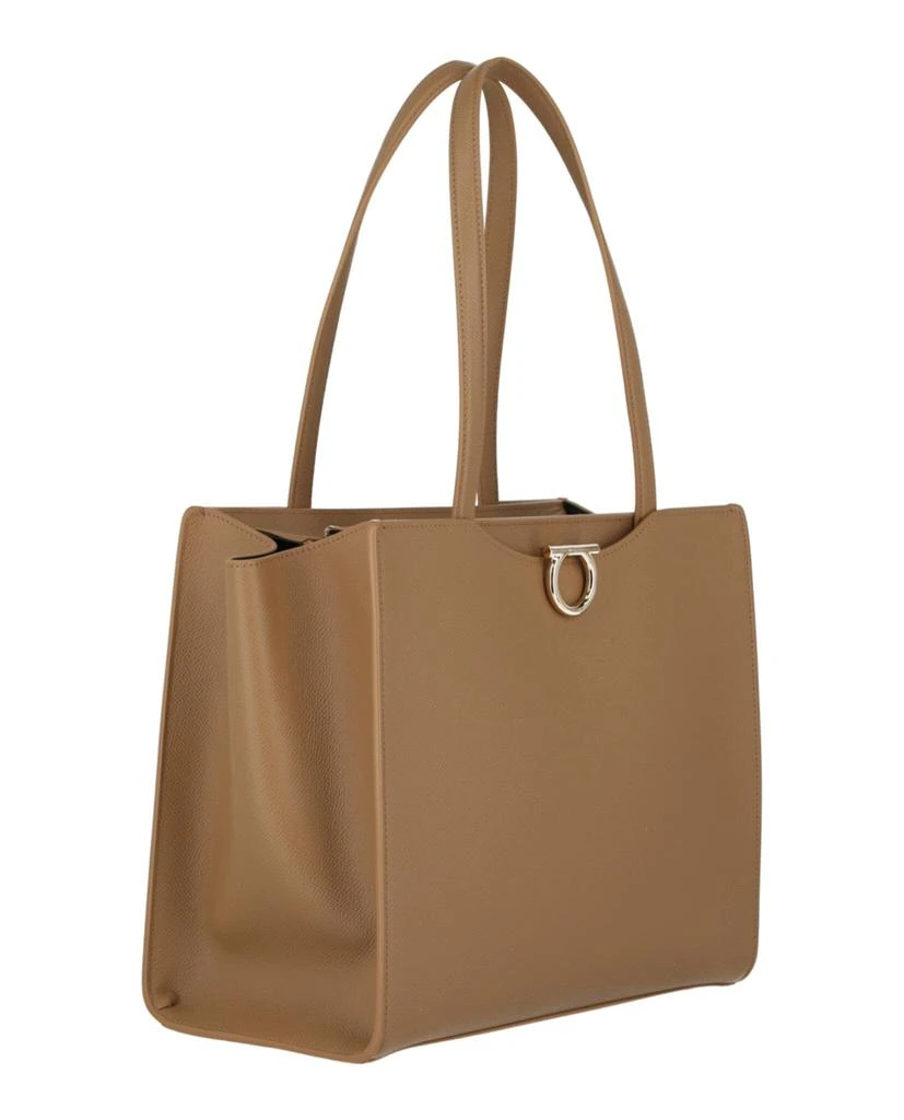 Salvatore Ferragamo Gemini Leather Shoulder Bag 2