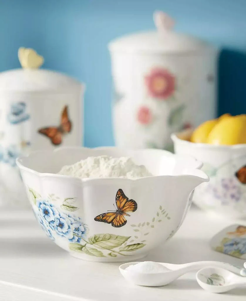 Lenox Butterfly Meadow Kitchen Set/2 Mixing Nesting Bowls 3