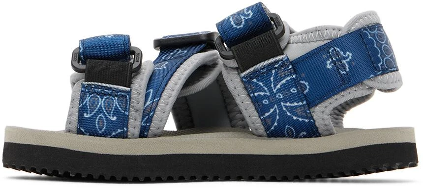 Suicoke Kids Navy 
Gray Kisee Sandals 3