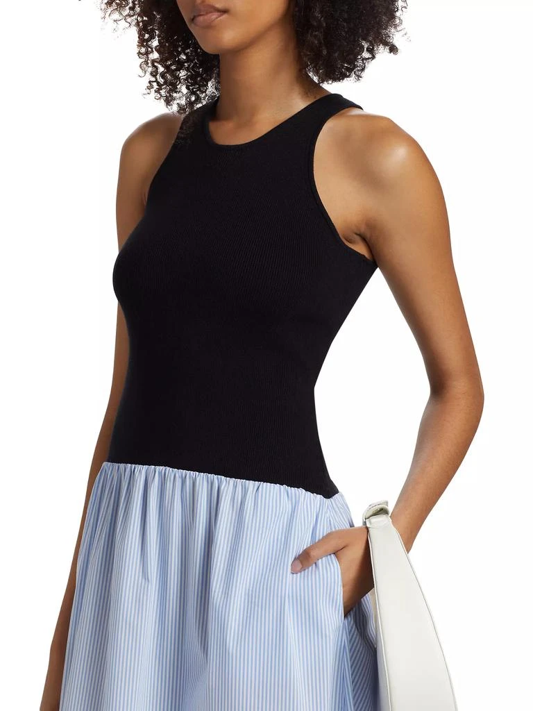 Naadam Mixed Media Midi Dress 6