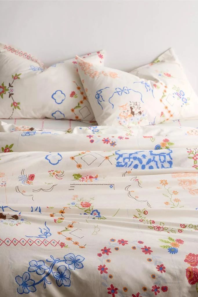 Urban Outfitters Irene Hanky Printed Duvet Cover Set 1