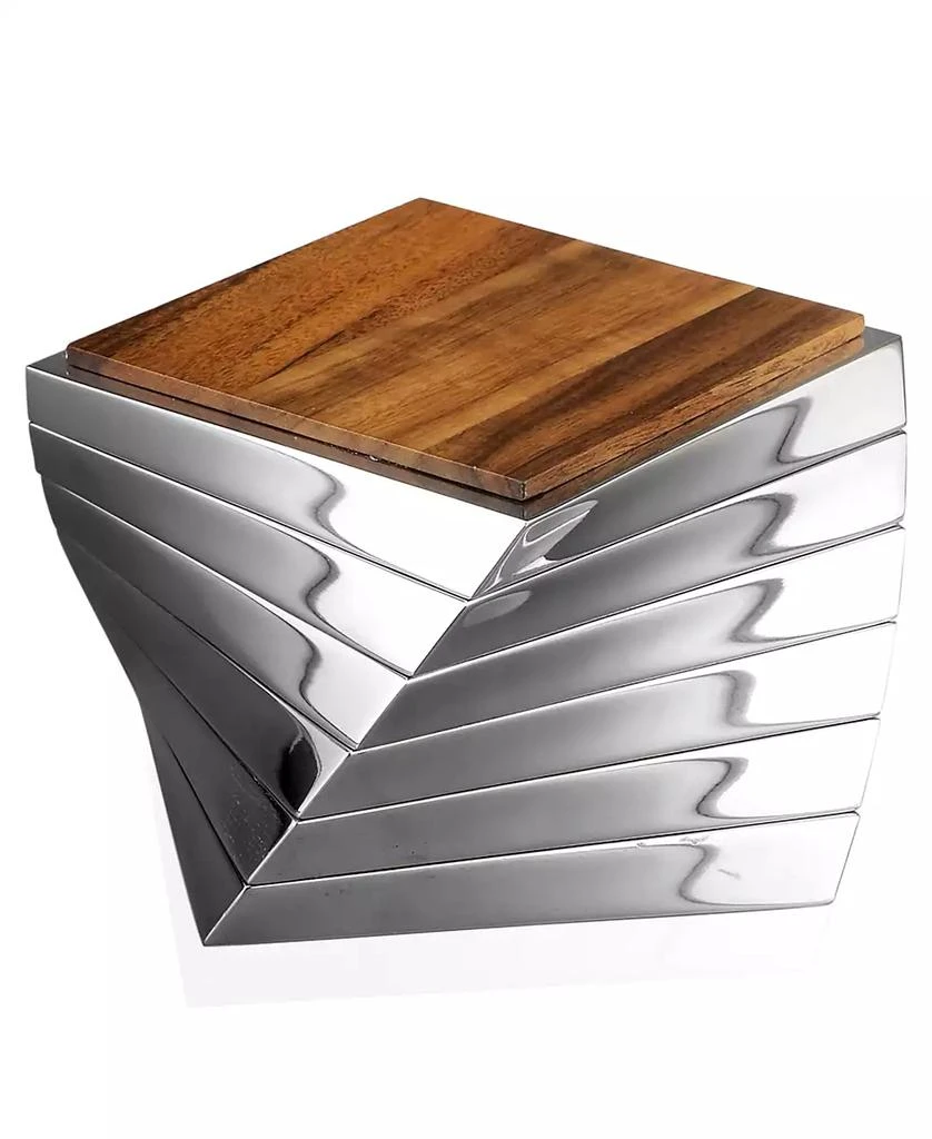 Nambé Nambe Twist Set of 6 Coasters