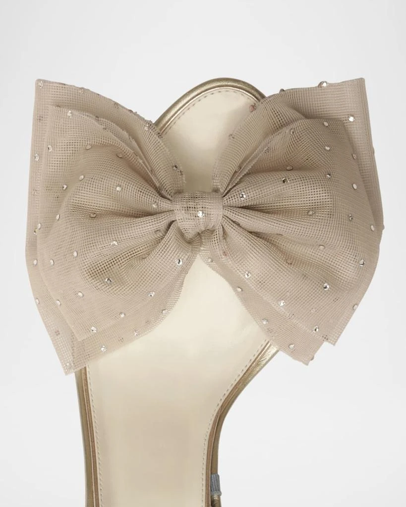 Alexandre Birman Isabelle Crystal Tulle Bow Bridal Pumps 4
