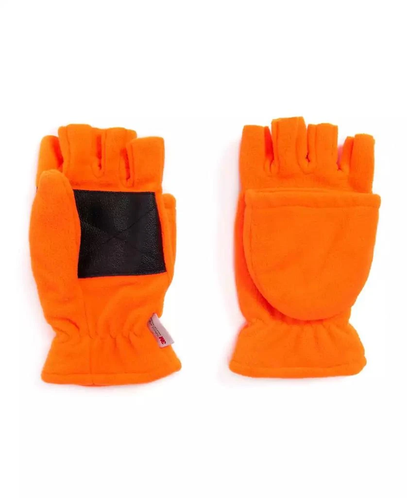 MUK LUKS Men's Waterproof Fleece Flip Mittens 2