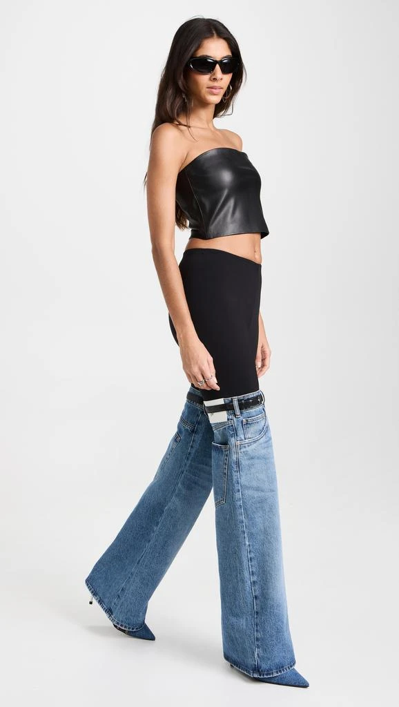 Susana Monaco Faux Leather Crop Tube Top 9