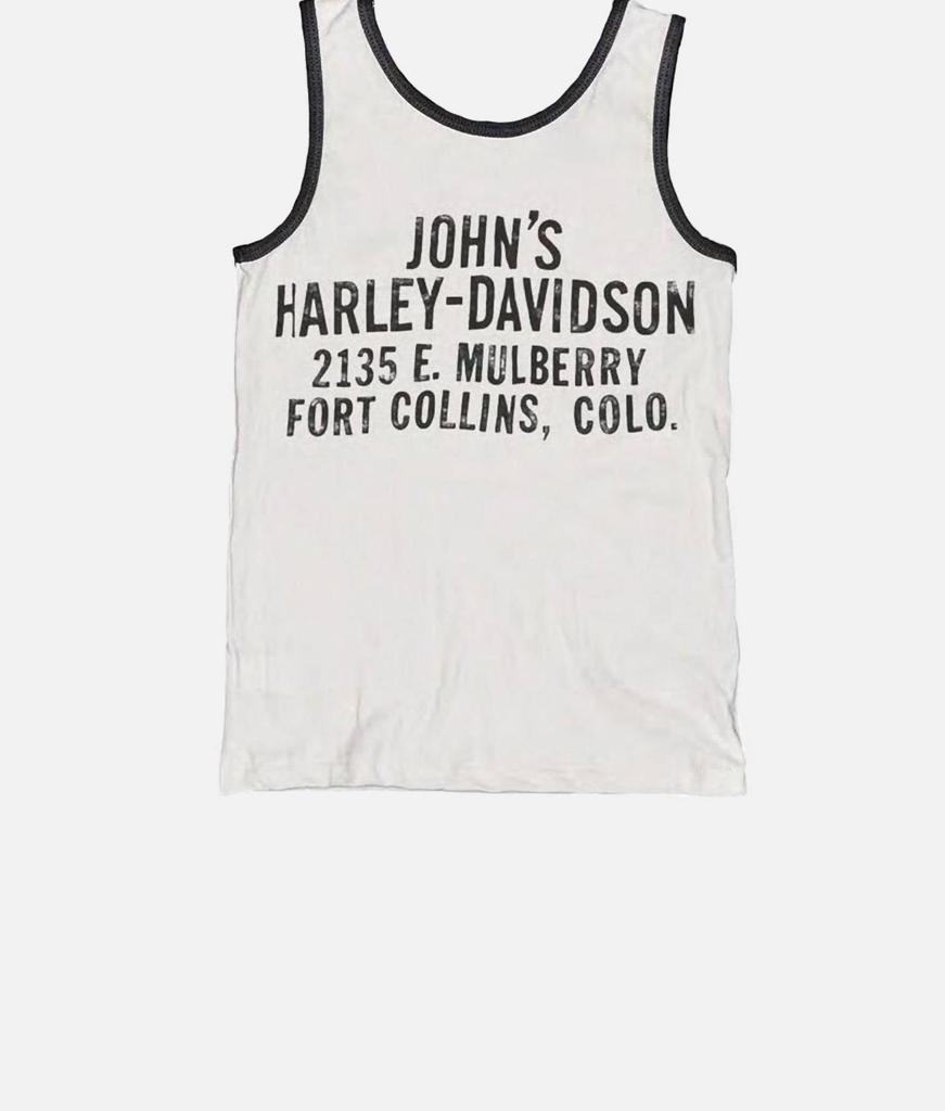 MadeWorn Unisex Harley Davidson Tank In White