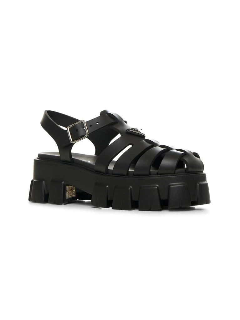 PRADA CALZATURE PRADA CALZATURE | Black rubber Monolith sandals | Women | 40 3