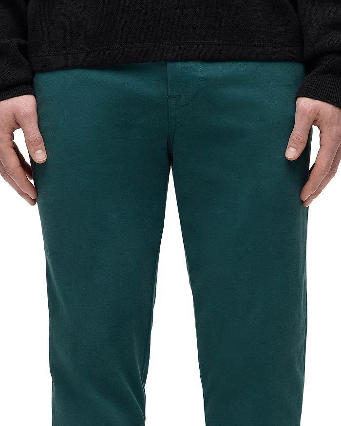 Hudson Classic Slim Straight Fit Chinos in Deep Teal 7
