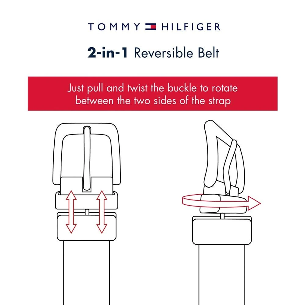 Tommy Hilfiger Leather Reversible Dress Men's Belt 6