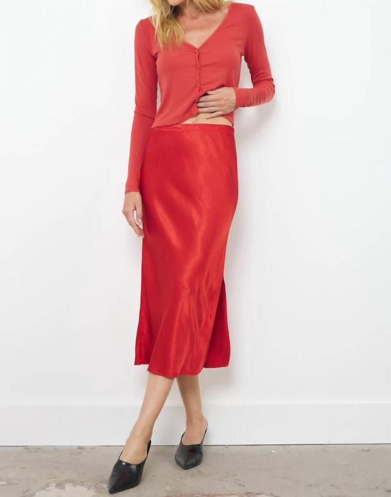 LAmade Lamade - DORIT SILKY SLIP SKIRT