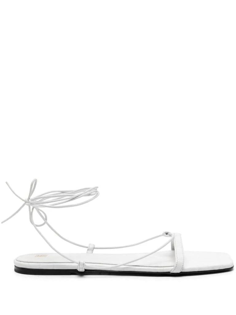 Totême TOTEME Leather Flat Sandals 1