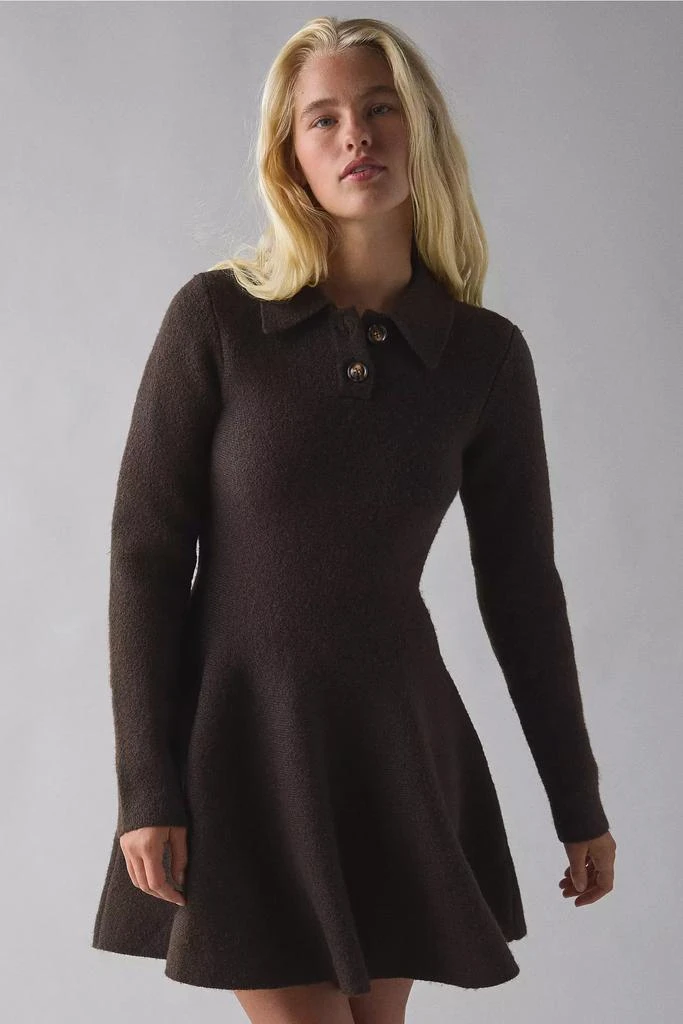 Bardot Lexter Long Sleeve Knit Dress Chocolate Bardot Lexter Long Sleeve Knit Dress Chocolate