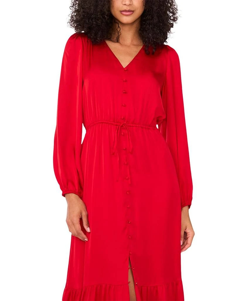 1. State Elastic Waist Button Maxi Dress 2