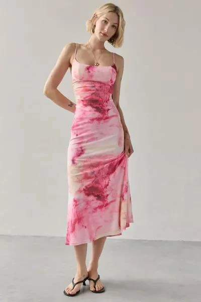 Bardot Bardot Adoni Printed Mesh Slip Midi Dress 1