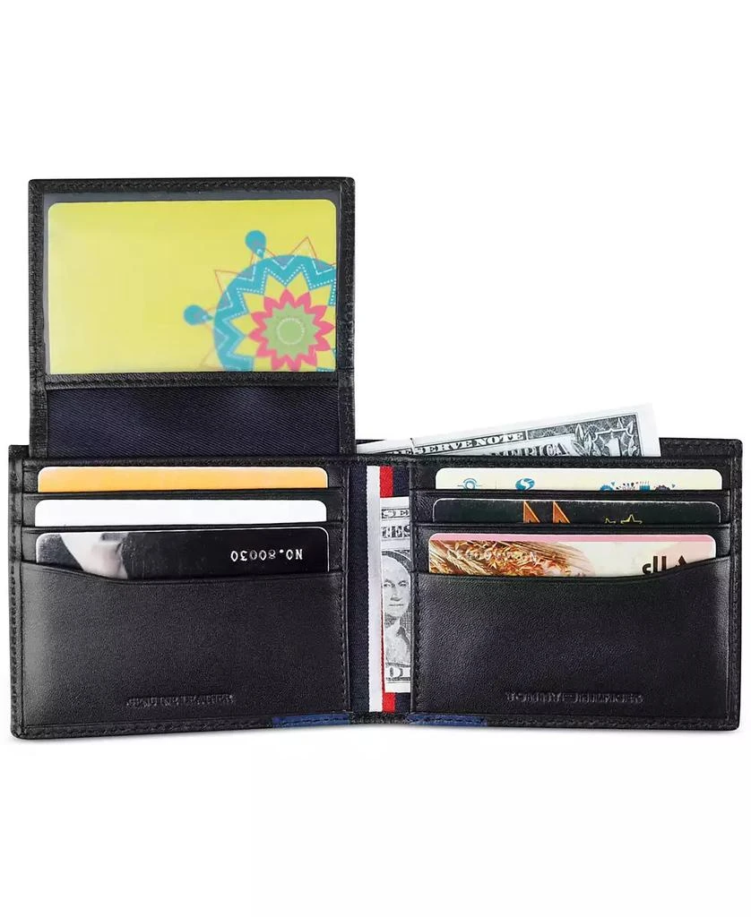 Tommy Hilfiger Men's RFID Pop Color Leather Bifold Wallet 5