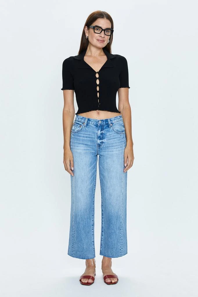 Pistola Denim Bobbie Mid Rise Straight - Facade 1