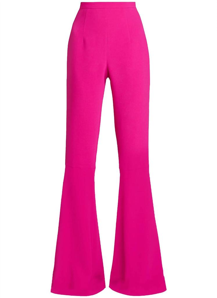 Andrew GN Crepe Flare Pant In Magenta