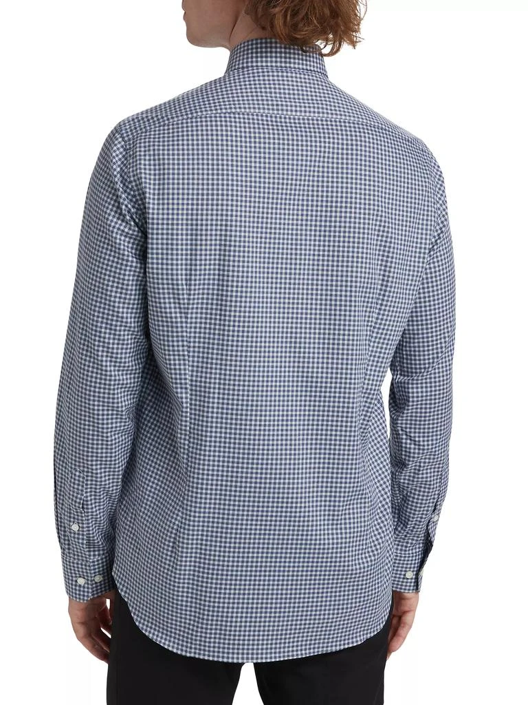 Saks Fifth Avenue COLLECTION Navy Check Shirt 5