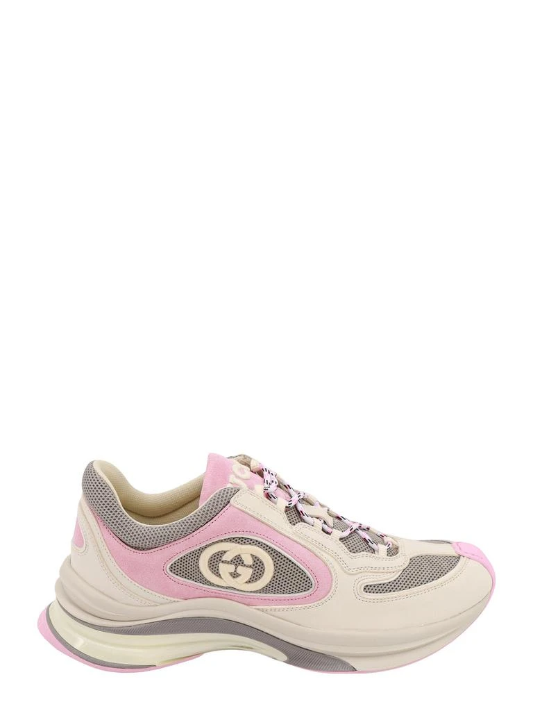 Gucci Leather and nylon sneakers with lateral GG logo 1