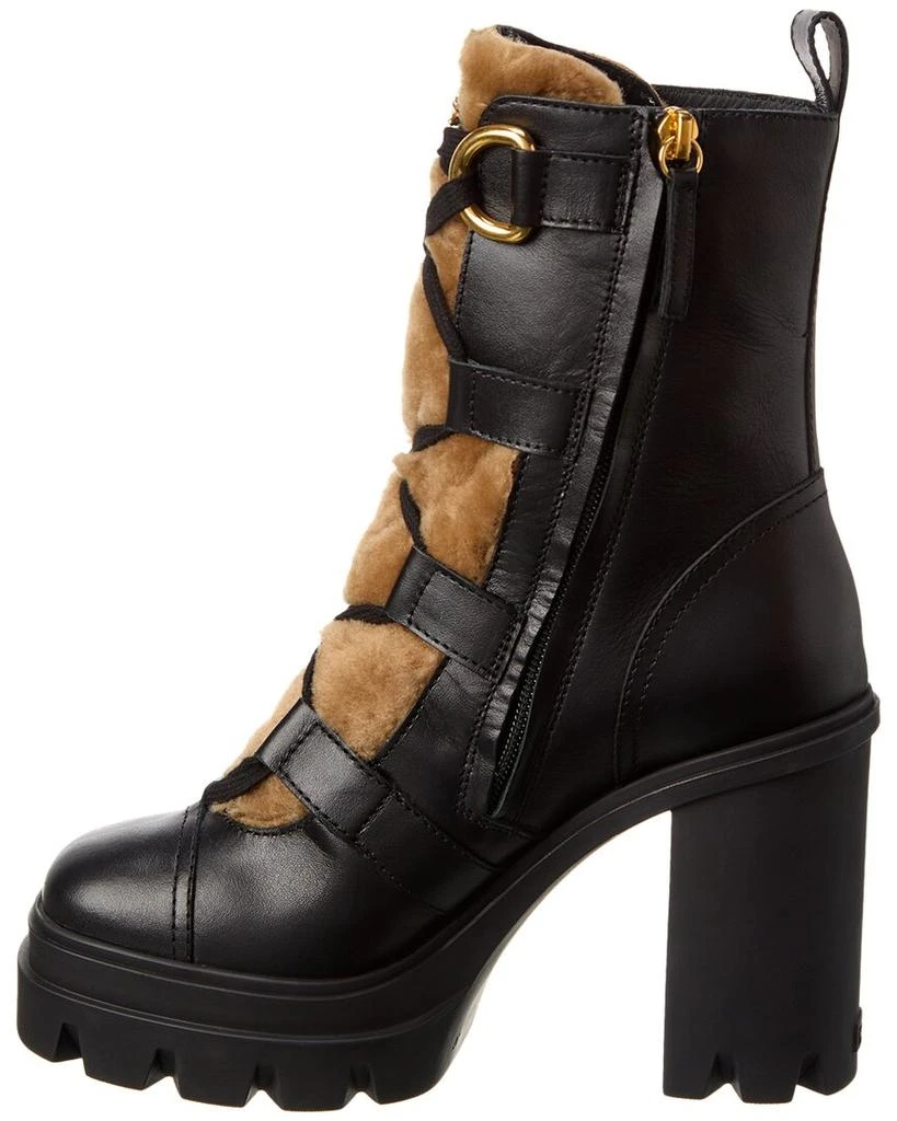 Giuseppe Zanotti Cubelibre 80 Leather & Shearling Boot 2