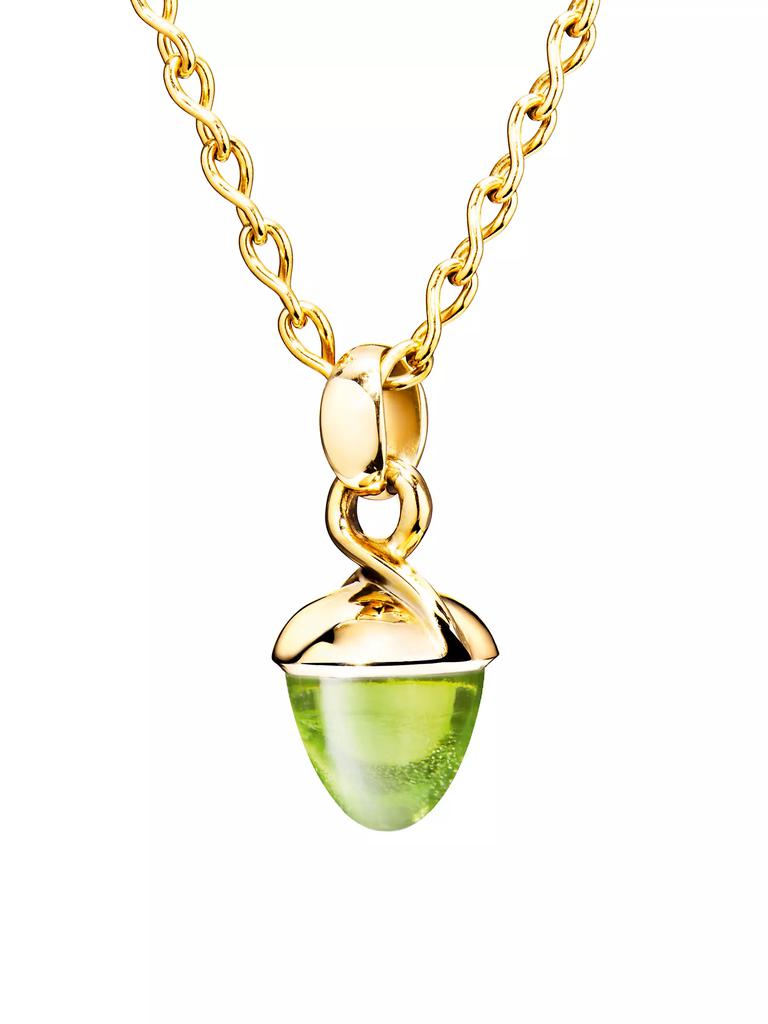 Tamara Comolli Mikado Bouquet 18K Yellow Gold & Peridot Acorn Pendant