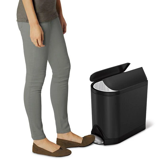 simplehuman 10L Butterfly Step Slim Trashcan 5