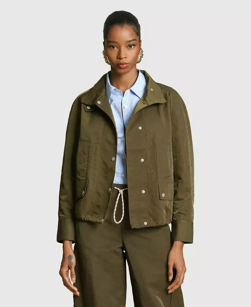 Avec Les Filles Women
s Mock Neck Track Jacket 7