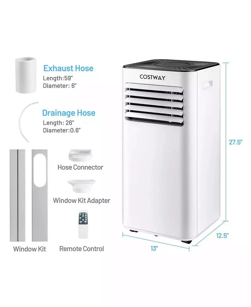 SUGIFT 10000 BTU Portable Evaporative Air Cooler Dehumidifier with 24H Timer 5
