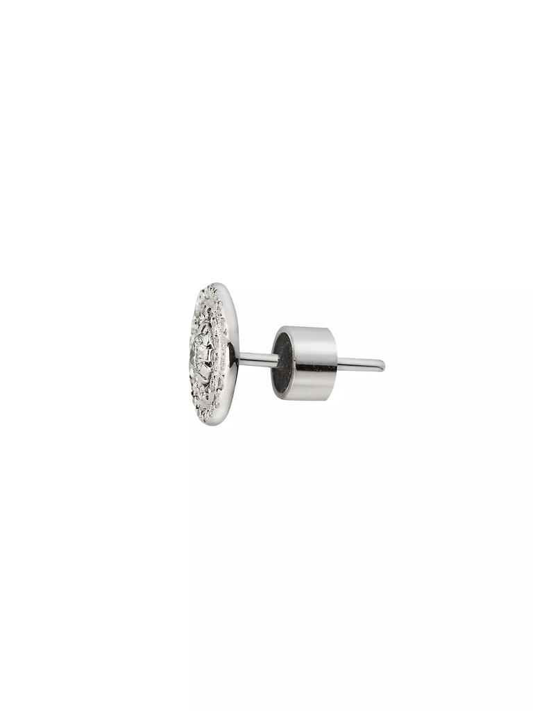 Ileana Makri Classic Solitaire 18K White Gold & Diamond Stud Earrings