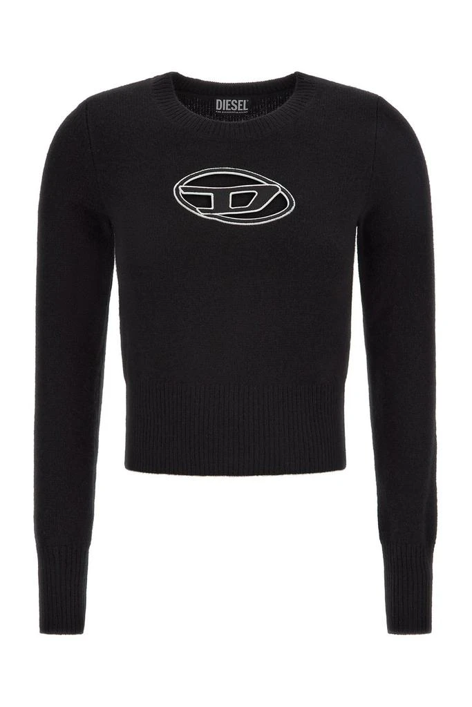 Diesel Diesel M-Areesa Logo Embroidered Crew Neck Jumper from Cettire