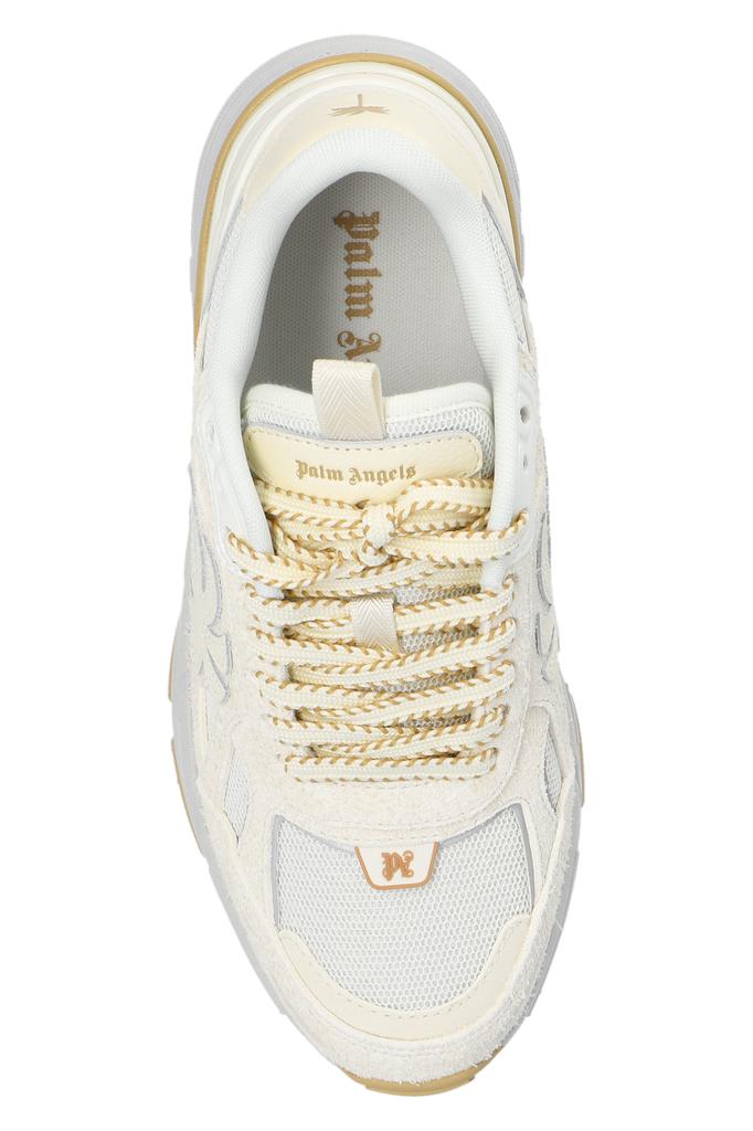 Palm Angels 関税込 PA 4 スニーカー PA 4 LEATHER SNEAKERS in GREY - WHITE for Men | Palm Angels®