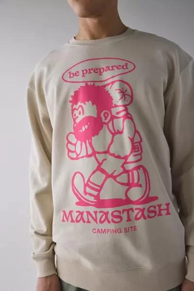 Manastash Manastash Be Prepared Graphic Crew Neck Sweatshirt 5