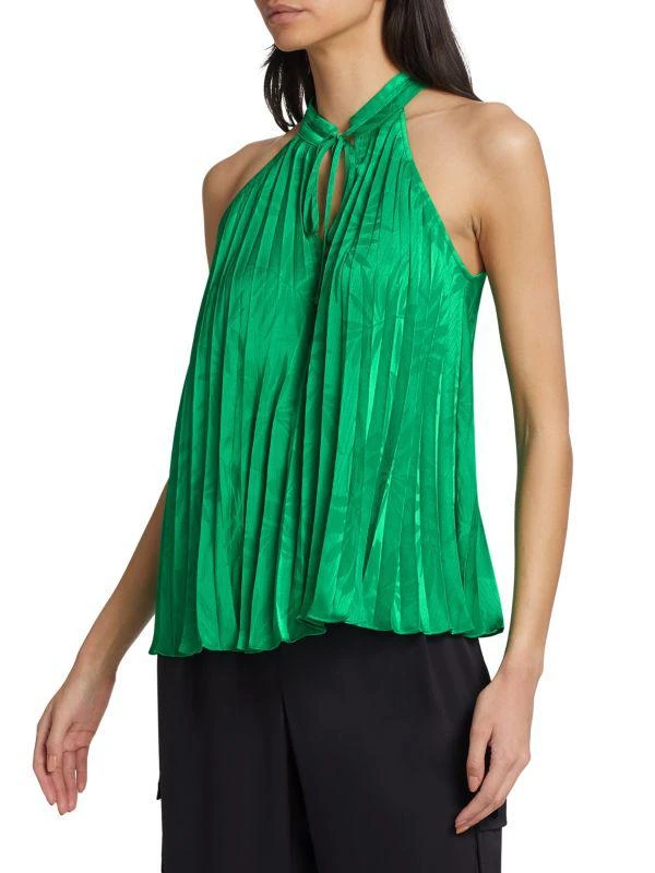 Ramy Brook Alex Garden Jacquard Tie-Front Blouse 3