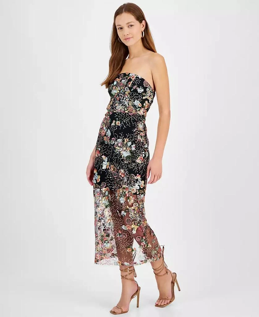 Sam Edelman Women's Sequined Strapless Mini Dress 4