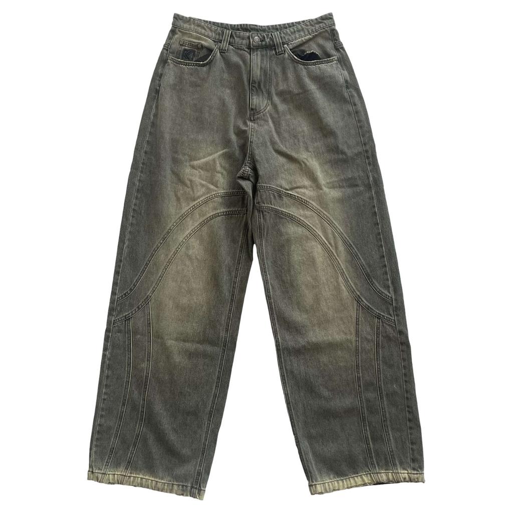 Karl Kani Jeans Karl Kani Og Washed Wavy Seams