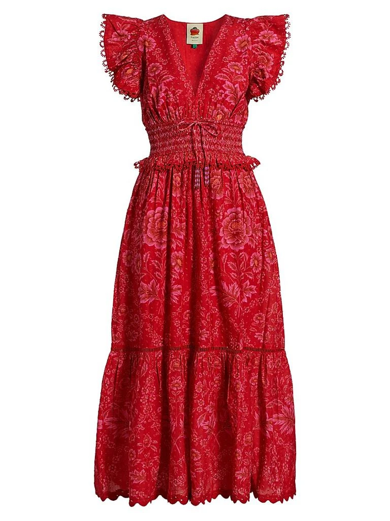 Farm Rio Olivia Printed Cotton Maxi Dress 1