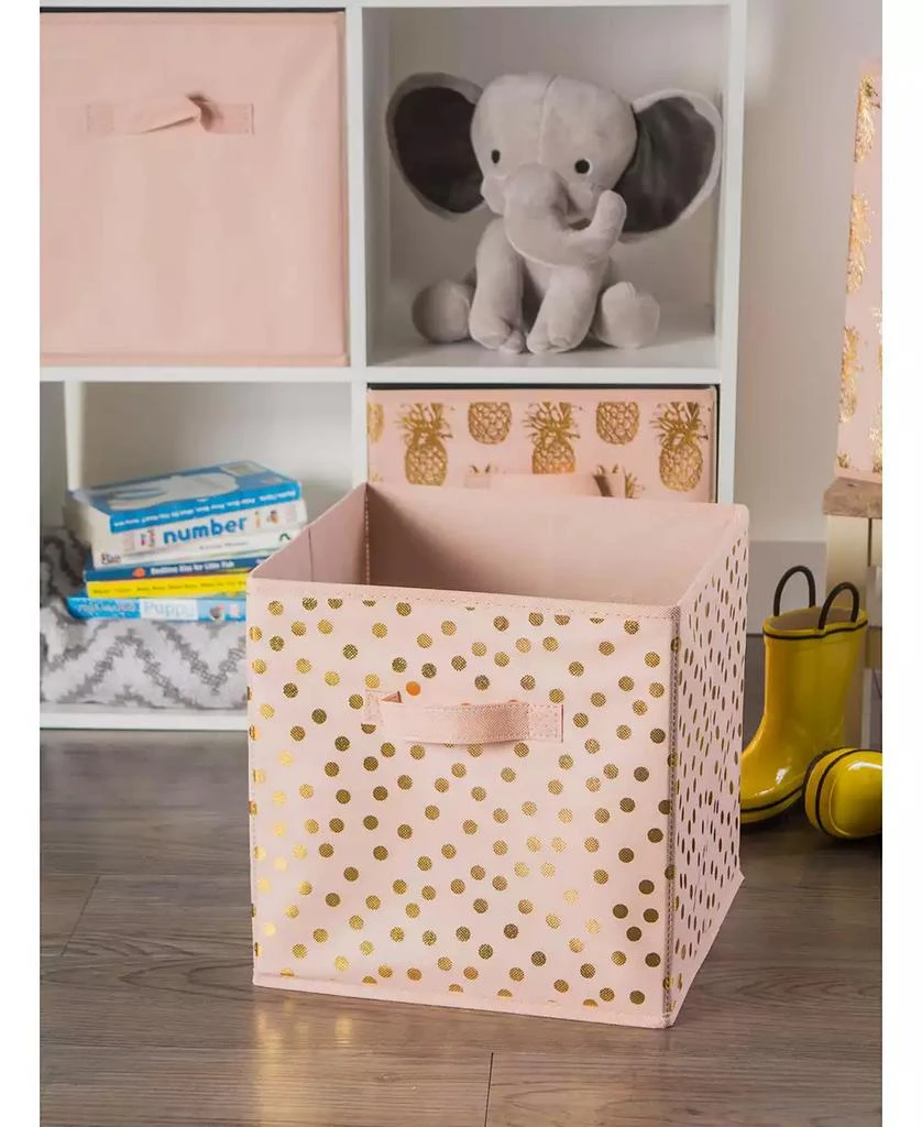 Design Imports Non-woven Polyester Cube Dots Millennial Square Set of 2 9