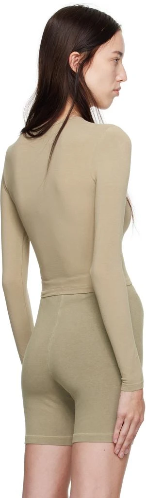 SKIMS Taupe New Vintage Cropped Long Sleeve T-shirt 3