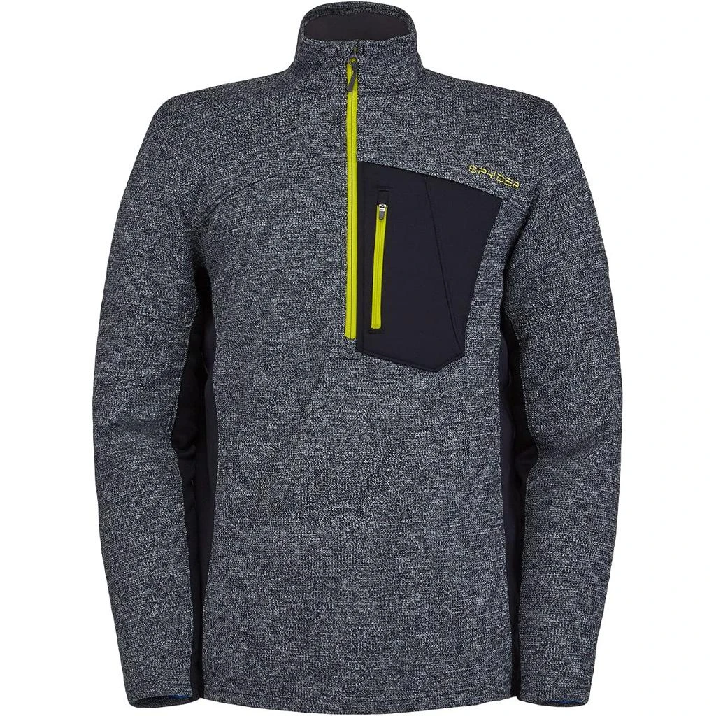 Spyder Spyder Men's Bandit Hybrid 1/2 Zip Fleece Ski Mid Layer Sweater Jacket 1